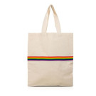 Bolsa de Algodón con Franja Arcoiris