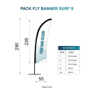 Fly banner surf 65 x 272 cm