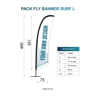 Fly banner surf 65 x 272 cm