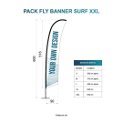 Fly banner surf 65 x 272 cm