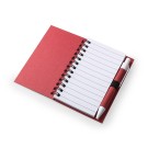 Libreta con bolígrafo de colores | Libreta de cartón reciclado