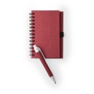 Libreta con bolígrafo de colores | Libreta de cartón reciclado