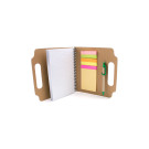 Carpeta con notas adhesivas y bolígrafo | Carpeta post it