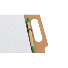 Carpeta con notas adhesivas y bolígrafo | Carpeta post it