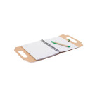 Carpeta con notas adhesivas y bolígrafo | Carpeta post it