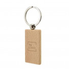 Llavero de madera rectangular | Llavero ecológico de madera