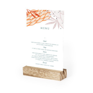 Base Soporte en Madera: Estilo y Práctica para tus Menús 2