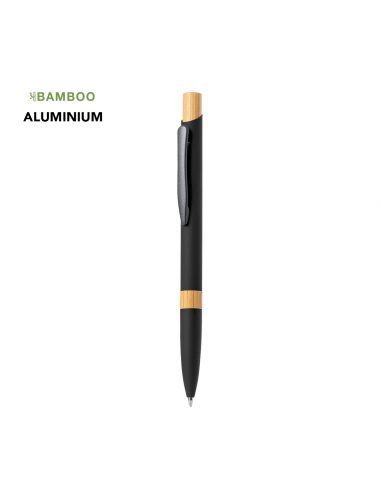 Bolígrafo de aluminio con acabado goma mate