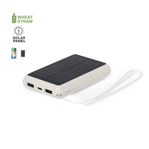 Powerbank solar de fibra de trigo