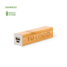 Batería Externa de Bambú 2200mAh | Carga Rápida y Portátil