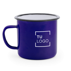 Taza metálica de colores personalizada