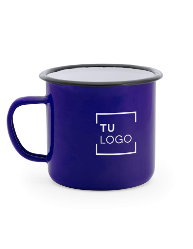 Taza metálica de colores personalizada