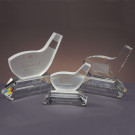 Trofeo de cristal para Golf | Trofeo palo de golf