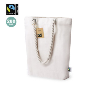 Bolsa de algodón con asas de cuerda 2