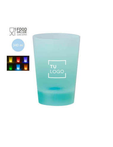 Vaso con luces led 340 ml