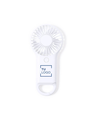 Mini ventilador de mano portátil con mosquetón