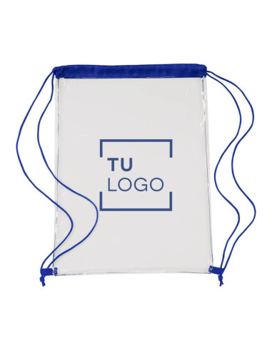 Mochila transparente de PVC | Mochila de cuerdas transparente