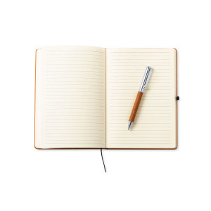 Set de Bloc de Notas y Bolígrafo Ecológico en Cuero Reciclado 2