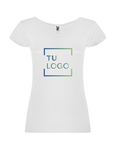 Camiseta de mujer blanca | Camiseta roly modelo Guadalupe