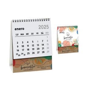 Calendario de Sobremesa de Papel Kraft Personalizado 2