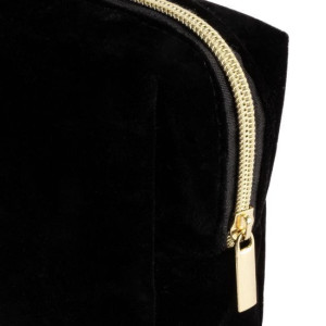 Neceser de terciopelo con cremallera dorada 2