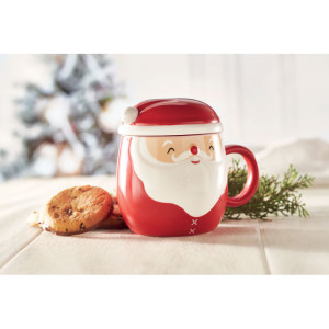 Taza de Navidad Papá Noel con tapa 2
