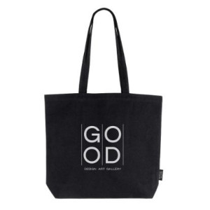 Bolsa de algodón reciclado 180gr negra 2
