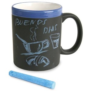 Taza pizarra con tiza | Taza para niños con pizarra 2