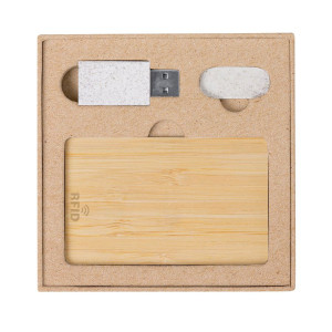 Set de seguridad con tarjeta RFID de bambú 2