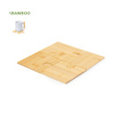 Set de 4 posavasos de bambú en forma de puzle