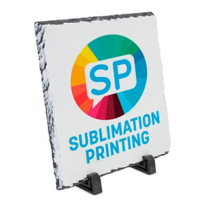 Placa porta fotos de pizarra cuadrada para sublimación 2