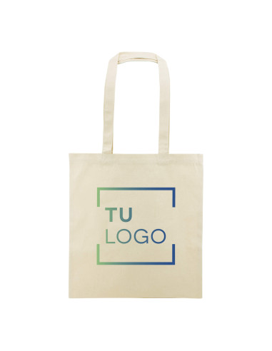 Bolsa de algodón asa larga 300 gr/m2 | Bolsa Ecológica 300 gr