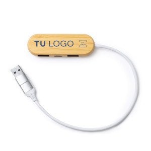 Puerto USB de RPET y Bambú | Accesorios para Móvil Personalizados 2