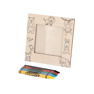 Portafotos de madera para colorear 2