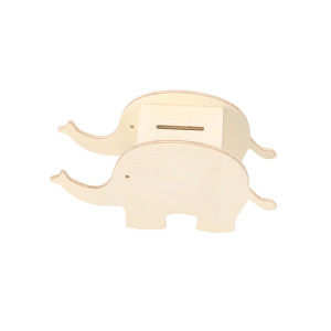 Hucha de madera de animales para colorear 2