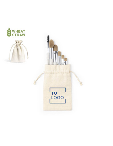 Set de Brochas de Maquillaje en Caña de Trigo