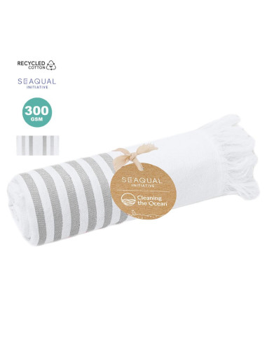 Pareo toalla de algodón y poliéster reciclado Seaqual 170 x 100 cm