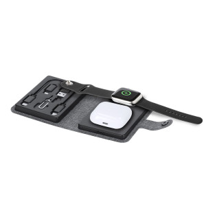 Set de cargador inalámbrico en estuche de RPET 2