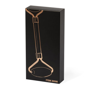 Masajeador facial rodillo en piedra jade rosa 2