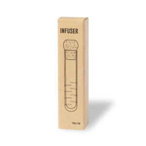 Infusor de cristal con tapón de corcho 2