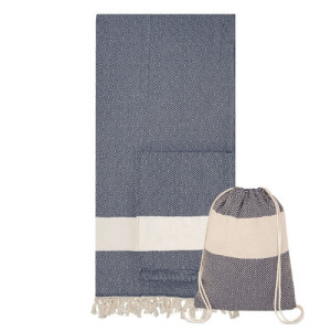 Toalla pareo mochila de algodón reciclado 2