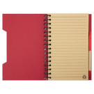 Cuaderno A5 de cartón reciclado con bolígrafo Eco
