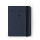 Funda para pasaporte de cuero sintético con protección RFID