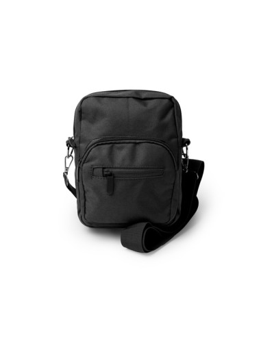 Bandolera de RPET con doble bolsillo frontal