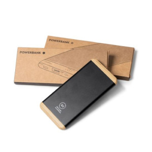 Batería externa de 5000 mAh en aluminio reciclado y bambú 2