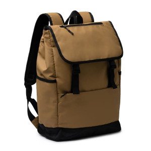 Mochila de cuero sintético con solapa 20L