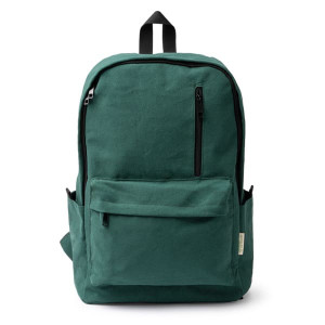 Mochila de algodón reciclado 330g con bolsillo para portátil 15"
