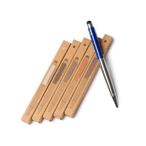 Bolígrafo giratorio de aluminio reciclado con puntero táctil 2