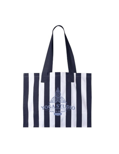 Bolsa shopper a rayas de algodón reciclado de 310gr