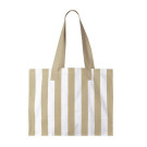 Bolsa shopper a rayas de algodón reciclado de 310gr